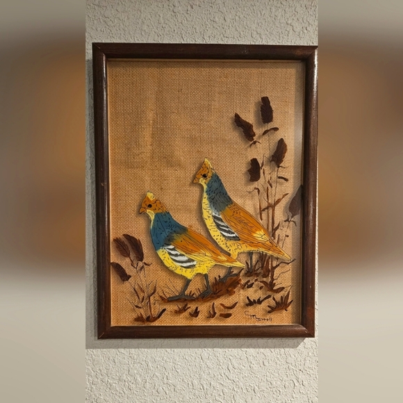 Vintage Other - Vintage Pheasant Framed Wall Art